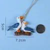 Corda de Cânhamo Decorativa DIY Mediterrânea Pequeno Pingente Criativo Mini Decoração de Parede Acessórios Feitos à Mão Barco de Pesca Âncora Pingente para Jardim de Infância