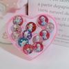Paquete de 50 Anillos para Niños de Dibujos Animados Rojo de Internet Bebé Princesa Anillo Ajustable Juego de Regalo 61 Regalo del Día del Niño