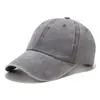 Boné de Baseball Vintage Lavado Estilo Coreano para Mulheres, Boné Liso Retro com Aba Curva, Chapéu de Sol Personalizado, Boné Bico de Pato Cor Sólida para Homens