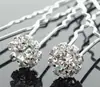 Exquisito y de Gama Alta Accesible Lujo Tocado Pinza para el Cabello Pinza para el Cabello de Perla Pinza para el Cabello en Forma de U con 9 Diamantes Pinza para el Cabello Coreana Pinza para el Cabello
