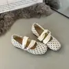 Sapatos Mary Jane Retrô Franceses Femininos Verão Laço Bico Redondo Baixo Sapatos Únicos Sola Plana Estilo Ballet Sapatos para o Dia a Dia