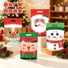 Saco de doces de Natal transfronteiriço, saco autovedante de desenho animado, saco stand-up para lanches, biscoitos, flocos de neve, doces, saco selado com zíper, saco de presente