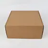 Caja de Avión de Papel Kraft Lote Pequeño Fábrica Caja de Empaque Personalizada Banda Corrugado Cuadrado Extra Duro Caja para Envío Urgente