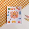 Pegatinas Originales Tengyi para Botella de Agua Pegatinas de Oso de Té para Diario Pegatinas Decorativas Lindas para Dormitorio de Estudiantes Pegatinas Creativas con Patrones Pequeños