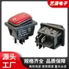Interruptor basculante impermeable Kcd4 12V-24V con luz 30A Terminal de tornillo de 4 pines 2 posiciones Interruptor basculante impermeable