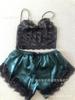 Conjunto de pijama de encaje con tirantes finos de talla grande para mujer europea y americana, ropa interior de pijama transparente, venta al por mayor
