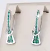 Venda Quente Europeia e Americana Rodada Irregular Diamante Branco Super Brilhante Salto Alto Design Argola de Orelha Personalidade de Alto Padrão Brilho Leve Brincos
