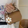 Bolsa de Mão Leve para Passeio Estilo 2025 Feminina Textura Granulada Design de Nicho Bolsa Transversal Moda Simples