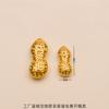 Aleación de tremolo transfronteriza sólida de 1 cm mini simulación superficie brillante lingote de plata adornos regalos chinos lingote pequeño de oro