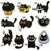 Patch de Animal de Desenho Animado Fofo Bordado Novo Patch Bordado de Gato Preto Acessórios Acessórios para Roupas Prontas Patch para Passar a Ferro