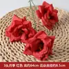 Orquídea Mariposa Artificial Arte Floral Boda Flores Falsas Arreglo de Boda Ramo Decoración Cubo de Bendición de Año Nuevo Rojo Decoración de Inserto