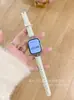 Correa de Cuero con Patrón de Bambú Brillante en Forma de I Adecuada para Apple Watch 10 S11 Huawei Fit4 Gt6 Xiaomi Pulsera