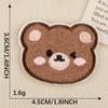 Parche bordado con logotipo de bordado por computadora, parche original de oso, accesorios para abrigos y sombreros, accesorios de bricolaje, pegatinas de tela autoadhesivas.