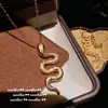 Gaoding Jewelry Vintage Escama de Dragón Monedas de los Cinco Emperadores Hielo Hielo Collar Nuevo Chino Hecho a Mano Cepillado Serpiente Colgante Collar