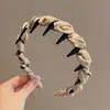 Diadema de Corona Alta con Dientes, Elegante y Versátil Accesorio para el Cabello para Mechones Rebeldes, Pasador de Moda para Salir