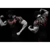 Serie de estilo gótico popular camiseta de compresión deportiva para hombre, camiseta de compresión de manga corta para fitness, ciclismo, running
