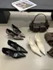 Primavera de 2026 Novas Sapatilhas de Bico Fino Baixas com Salto Alto Leopardo Elegantes e Estilosas com Fivela