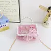 Bolsa para Niños, Bolsa Pequeña Fragante de Princesa, Monedero de Moda Transfronterizo para Niñas, Bolso de Mano con Perlas, Bolso Mini Cruzado