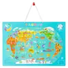 Rompecabezas magnético Deli de mapa de China y del mundo, juguetes educativos para niños de 3 a 6 años