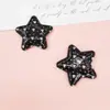 Doce e Cool Couro Jeans Estrela de Cinco Pontas Case de Celular DIY Acessórios de Cabelo Materiais para Joias Artesanais Acessórios para Sapatos Acessórios Decorativos