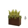 Macetero de fibra de vidrio para patio de centro comercial, macetero extra grande para exteriores, macetero decorativo de pie, combinación de plantas verdes