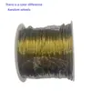 Rolo de 100m Cor Dourada Prateada Fio de Metal para Pulseira Colar Diy, Fio para Miçangas Sem Desbotar, Corda para Joias