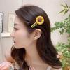 Pasador de Flor de Girasol Pasador Dulce de Verano Pinza para Flequillo Frontal Nuevo 2024 Pinza de Pato Pinza para el Cabello