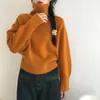 Suéter de cuello alto gris para mujer, cálida capa de otoño e invierno, de punto de cuello alto, camisa base, elegante top de primavera para llevar debajo