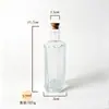 Botella de vidrio mini repujada vintage con tapón de corcho, botella para condimentos, botella de almacenamiento de frijoles dorados, botella para desear a la deriva DIY, botella para pintura con arena