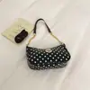 Bolso de axila de moda de lunares de nicho estilo coreano para mujer, nuevo bolso cuadrado pequeño casual de moda de verano 2026