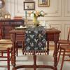 Caminho de Mesa Borla Floral Retrô Americano Novo Transfronteiriço Jacquard Toalha Capa para Mesa de Centro/TV Corredor de Cama