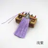 Punta de boca de pez de 8 cm, borla de nudo chino, colgante de punta, accesorios colgantes para manualidades, venta al por mayor