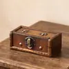 Caja de Almacenamiento de Madera Retro China para Joyería, Facturas, Artículos Pequeños, Decoración, Caja de Madera, Atrezzo para Rodajes de Cine y Televisión