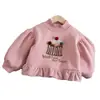 Estilo Princesa Primavera y Otoño Dulce y Lindo Top Nuevo Llegado de Otoño Sudadera con Capucha de Manga Larga para Bebé Top Ropa de Otoño para Bebés