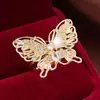 Anillo Estilo Dulce y Fresco con Diseño de Mariposa, Exquisito y Fresco, Anillo Abierto Grande de Mariposa Exagerada Europeo y Americano de Moda para Mujer