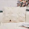 Funda de Almohada Navideña Estrella Más Popular de Amazon Almohada de Peluche Tridimensional Navideña Almohada para Sofá Almohada Lumbar Venta al por Mayor
