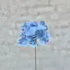 Flor Artificial Azul Névoa Arranjo Floral Decoração de Casamento Caminhos Buquê de Flor Falsa Casamento Arranjo de Mesa Buquê Linha Jardim de Monet Janela
