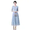 Vestido Elegante Sudeste Asiático Transfronteiriço 2026 Novo Cor Sólida Apresentador Vestido para Uso Diário Fonte de Suprimento Ebay