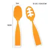 Colheres de Silicone para Bebê, Pacote com 2 Colheres Macias para Alimentação de Recém-Nascidos e Comida de Bebê