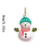 Decoração de Acrílico Boneco de Neve Transfronteiriço Enfeites para Árvore de Natal Decorações para Festas de Fim de Ano Pingentes de Desenho Animado Decorações de Natal