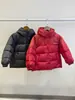90 Plumas de Pato Branco Estilo Coreano Jaqueta de Plumas Infantil Engrossada Curta Inverno Novo Solta Meninos e Meninas Jaqueta Vermelha