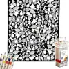 Rkol Manta de Colorir Decoração de Casa DIY Manta Item Quente Transfronteiriço