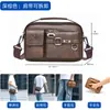 Bolso bandolera para hombre transfronterizo, bolso de hombro para negocios y para ir al trabajo, bolso de hombro para hombre de alta gama, bolso de cuero PU para hombre