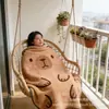 Manta de siesta estampada de capibara de franela, Manta de sofá, Regalo de capibara hecho a medida