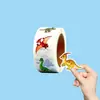 500 Piezas Amazon Transfronterizo Serie Pequeño Dinosaurio Pegatinas Decorativas para Niños, Pegatinas de Graffiti de Animales Pequeños, Autoadhesivas