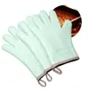 Luvas de silicone anti-queimadura para micro-ondas, luvas de isolamento térmico de cinco dedos para forno de assar, atacado, espessas, alta temperatura, cozinha, doméstico