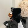 Bolsa Cruzada de Peluche para Teléfono Móvil Transfronteriza para Mujer, Modelo Nuevo 2026 Cruzada, Diseño de Nicho Casual Versátil, Bolso Cruzado de Hombro Único a la Moda