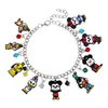 Europeo y Americano Transfronterizo Más Vendido Dibujos Animados Mickey Mouse Divertido Aleación Versátil Colgante Pulsera Mickey Joyería Mayoreo