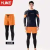 Top de Roupa de Banho Masculina Yuke, Caimento Solto, Anti-Constrangimento, Secagem Rápida, Camisa de Manga Longa para Natação e Conjunto de Bermuda de Natação