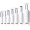 Botella Vacía de Aceite Esencial 100ml Botella de Vidrio Cosmético con Dosificador 30ml Botella de Aceite Esencial Gotero Blanco Mate Botella de Esencia